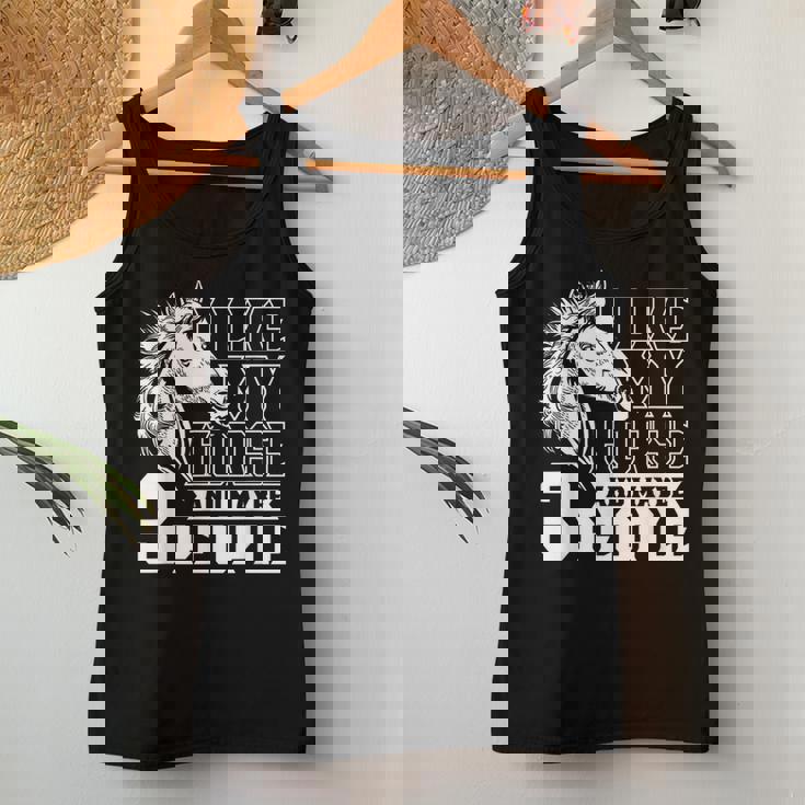 I Like Horses And Maybe 3 People Lover Rider Horse Riding Women Tank Top Personalized Gifts