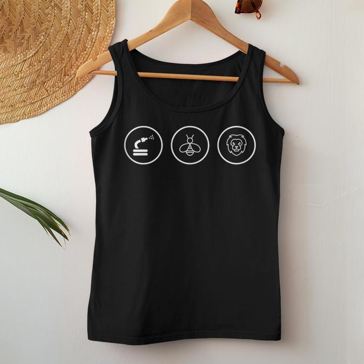 Hose Bee Lion Icons Hoes Be Lying Pun Intended Women Tank Top Unique Gifts