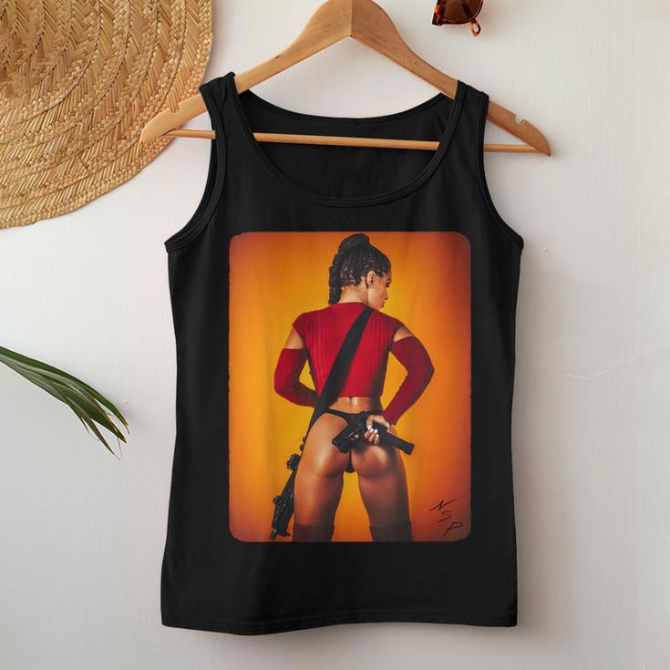 Hot Girl On For Girl With A Gun & Nice Ass Women Tank Top Unique Gifts