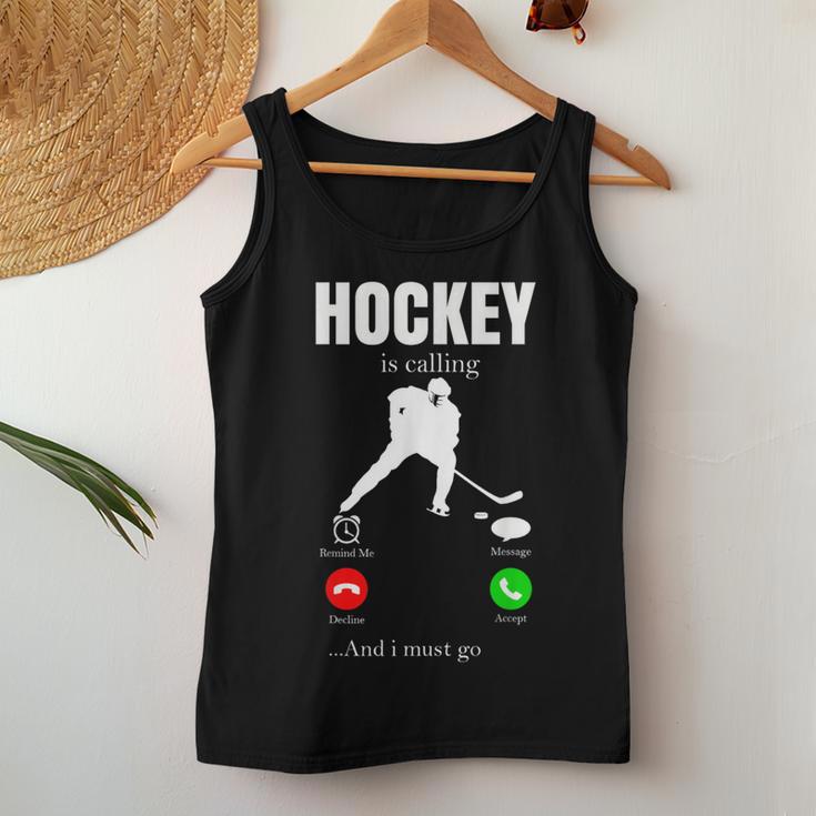 Ice Hockey Youth Puck Hockeyplayer Player Men Women Tank Top Unique Gifts