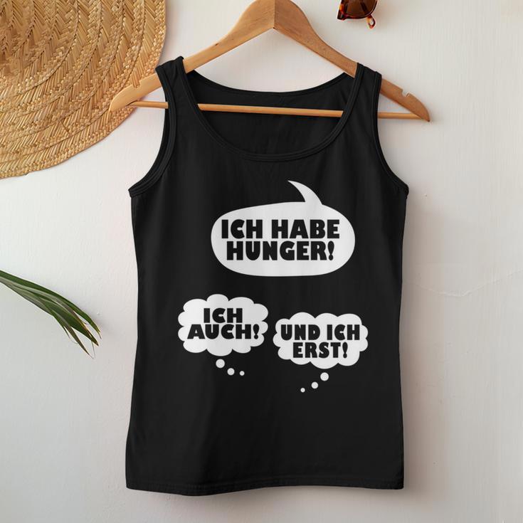 Ich Habe Hunger Pregnant Mum Twins Pregnancy Tank Top Frauen Lustige Geschenke