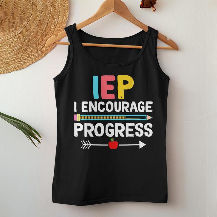 Iep I Encourage Progress Special Education School Teacher Women Tank Top Unique Gifts