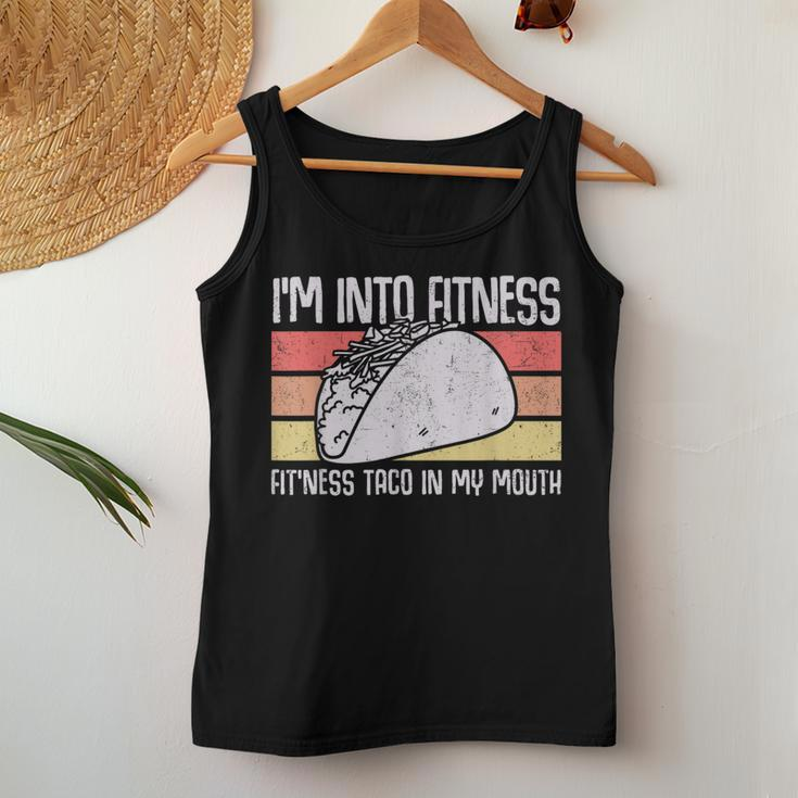 I'm Into Fitness Taco In My Mouth Youth Food Meme Women Tank Top Unique Gifts