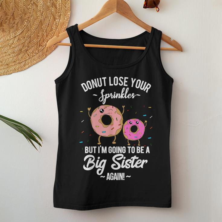 I'm Going To Be A Big Sister Again Pregnancy Announcement Women Tank Top Unique Gifts