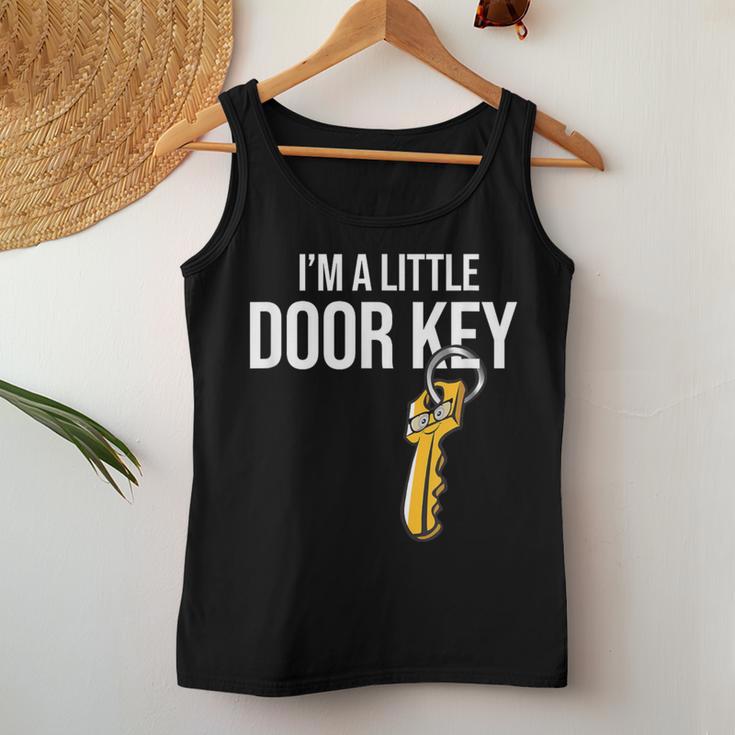 I'm A Little Door Key Nerdy Bad Dorky Mom Dad Pun Women Tank Top Unique Gifts