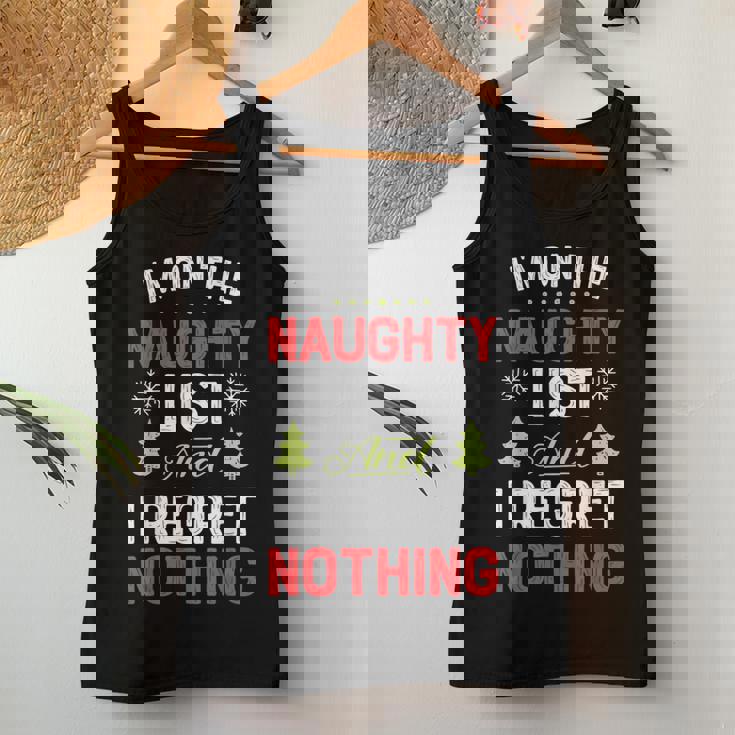 I'm On The Naughty List Christmas Xmas Women Tank Top Personalized Gifts