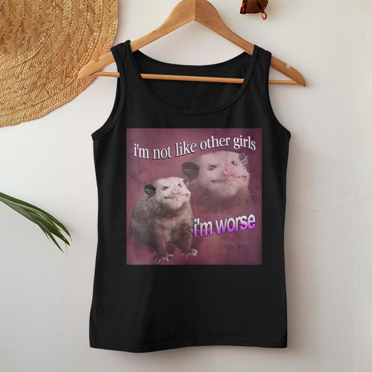 I'm Not Like Other Girls I'm Worse Possum Women Tank Top Unique Gifts