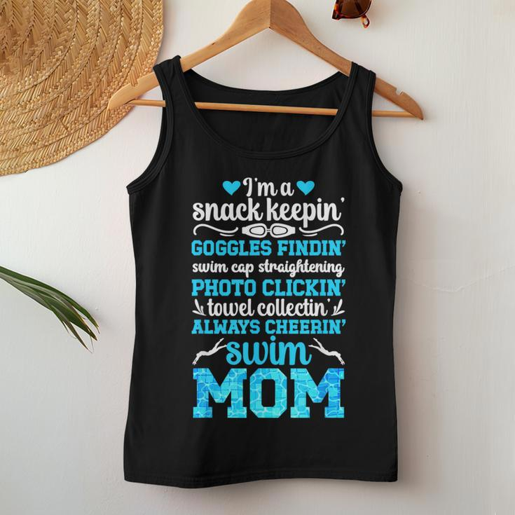 I'm A Swim Mom Of A Swimmer Mom Swimming Mother Swim Mama Women Tank Top Funny Gifts