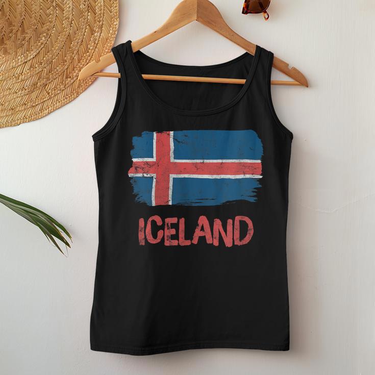 Islandintage Flag Island Pride Women's Tank Top Frauen Lustige Geschenke