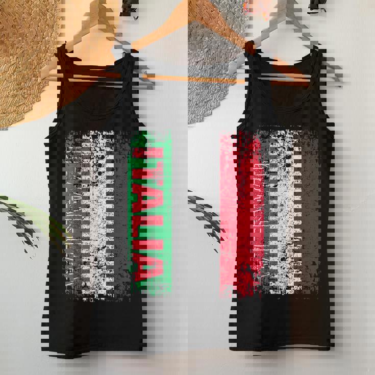 Italia Bandera Hombres Es Niños Italia Camiseta sin mangas para mujer Regalos divertidos