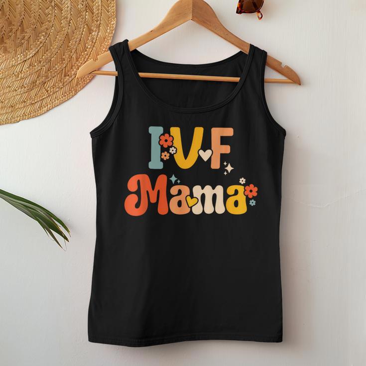 Ivf Mama Groovy Rainbow Ivf Mom Fertility Surrogate Women Tank Top Unique Gifts