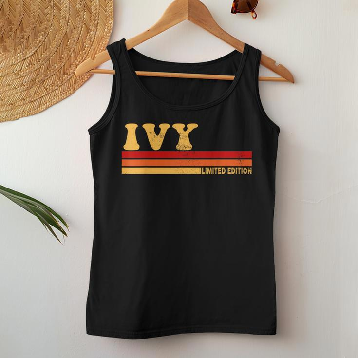 Ivy Name Personalized Cute Idea Vintage Ivy Women Tank Top Funny Gifts