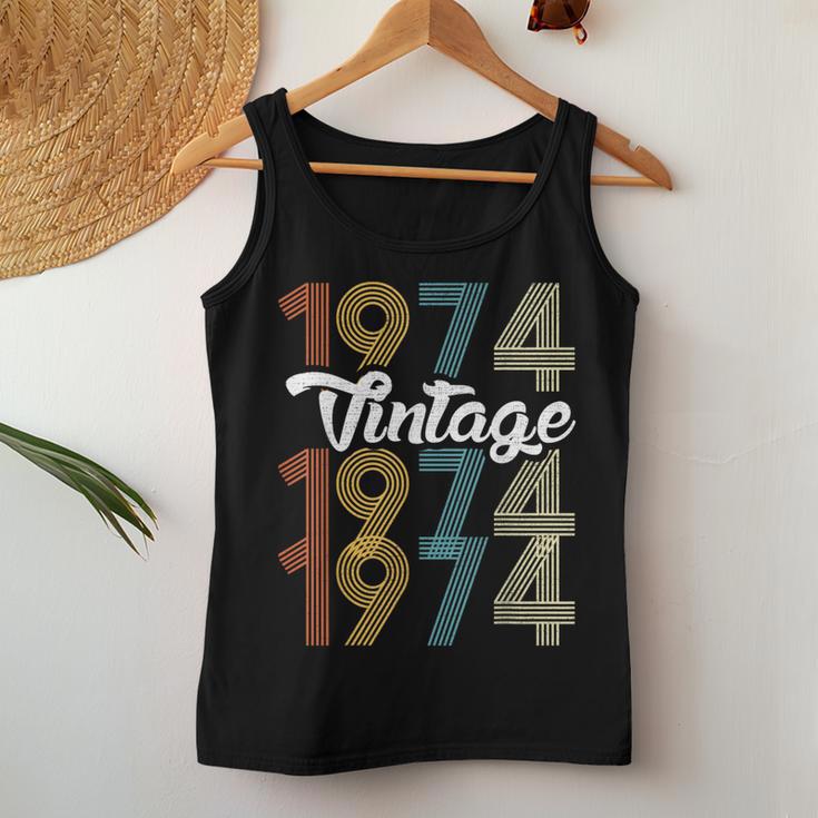 Jahrgang 1974 B-Day 50 Jahre Alt 50 Geburtstag Papa Mama Tank Top Frauen Lustige Geschenke