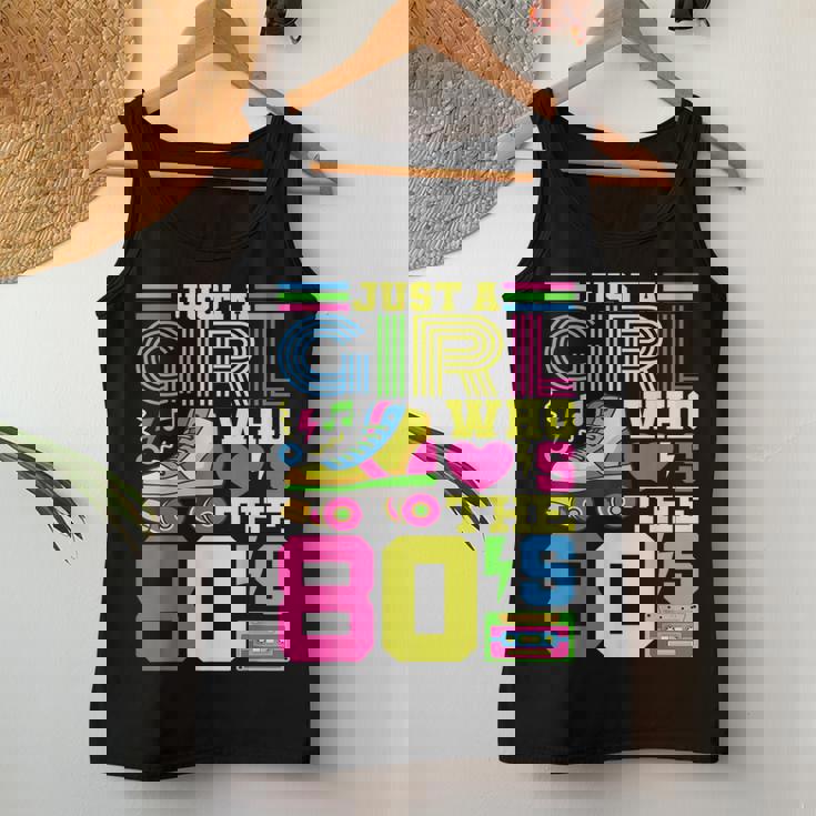 Just A Girl Who Loves The 80S Party 80S Outfit 1980S Costume Women Tank Top Personalized Gifts