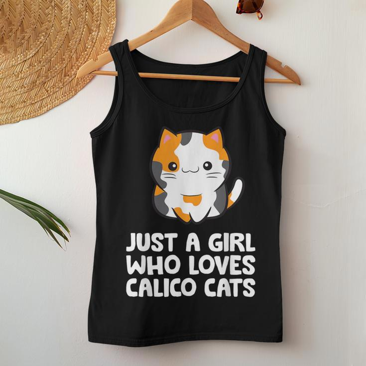 Just A Girl Who Loves Calico Cats Women Tank Top Unique Gifts