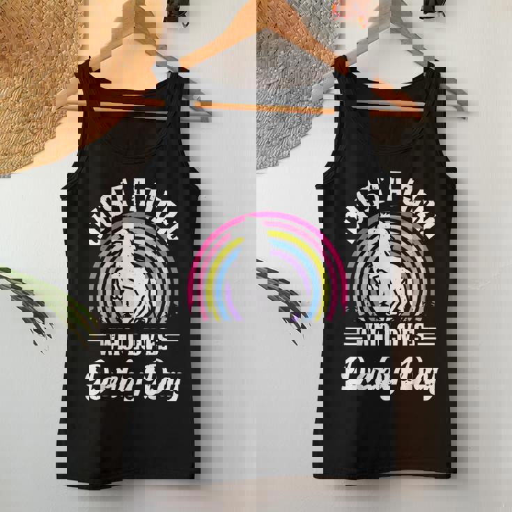 Just A Girl Who Loves Derby Day Derby Day 2024 Girl Women Tank Top Personalized Gifts