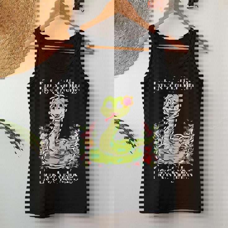 Just A Girl Who Loves Snakes Women Tank Top Unique Gifts