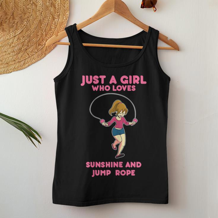 Just A Girl Who Loves Sunshine And Jump Rope Women Tank Top Unique Gifts