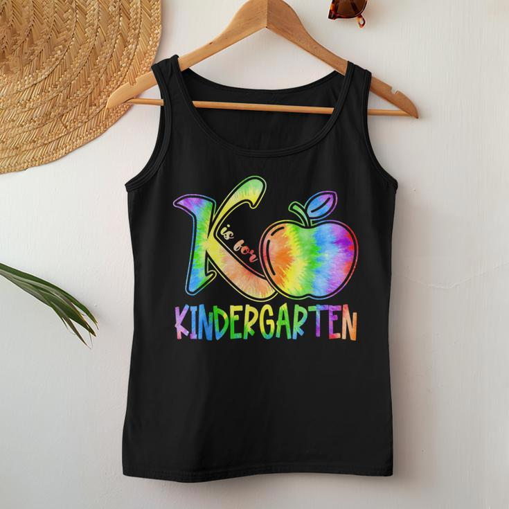 K Is For Kindergarten Teacher Tie Dye Back To School Kinder Women Tank Top Unique Gifts