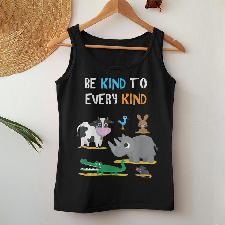 Be Kind To Every Kind Animal Lover Women Tank Top Unique Gifts