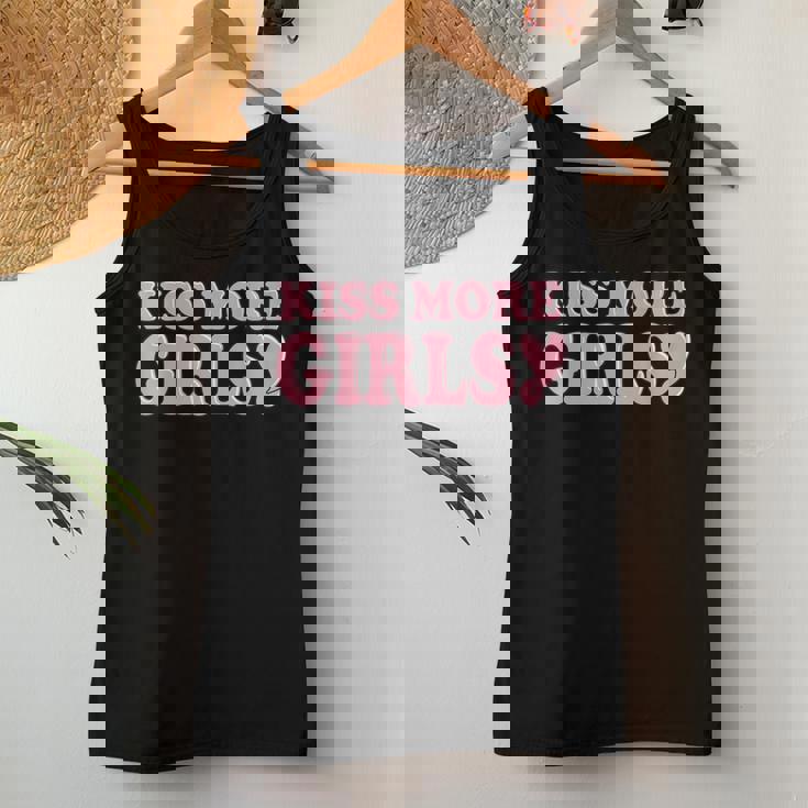 Kiss More Girls Cute Lesbian Quote Lgbt Pride Month Women Tank Top Unique Gifts