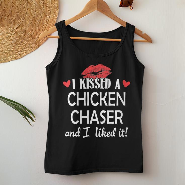 I Kissed A Chicken Chaser Married Dating Anniversary Women Tank Top Unique Gifts