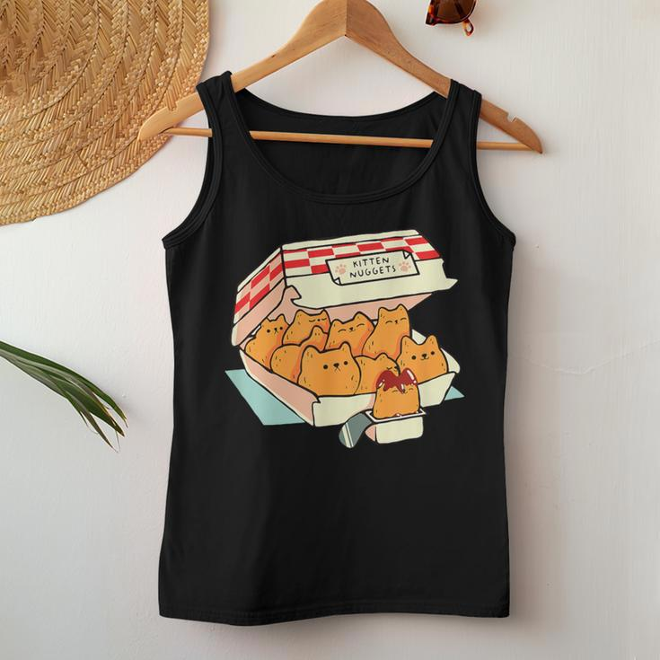 Kitten Nuggets Fast Food Cat Mom Women Tank Top Funny Gifts