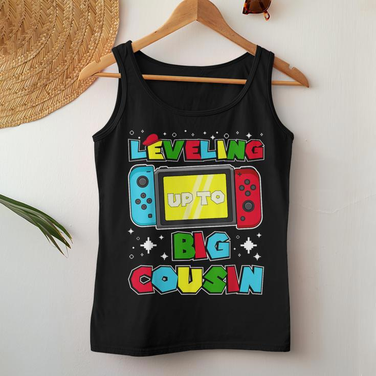Leveling Up To Big Cousin 2024 Gaming Boys Girls Toddler Women Tank Top Unique Gifts