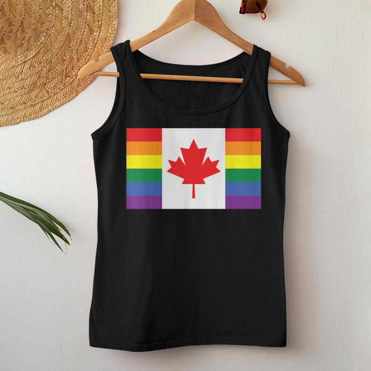 Lgbt Gay Pride Rainbow Canadian Flag Women Tank Top Unique Gifts