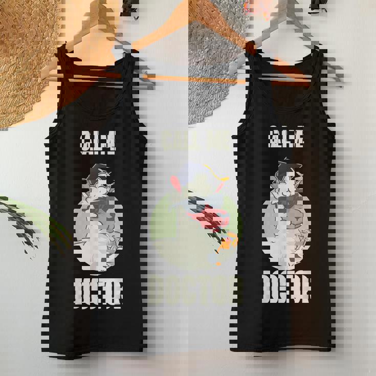 Llámame Doctor Phd Llama Llama Graduación Doctor Camiseta sin mangas para mujer Regalos divertidos