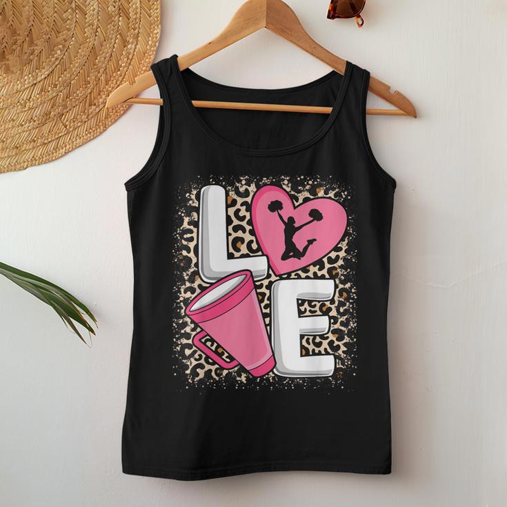 Love Cheer Cheerleader Cheerleading Outfit Girls Women Tank Top Unique Gifts