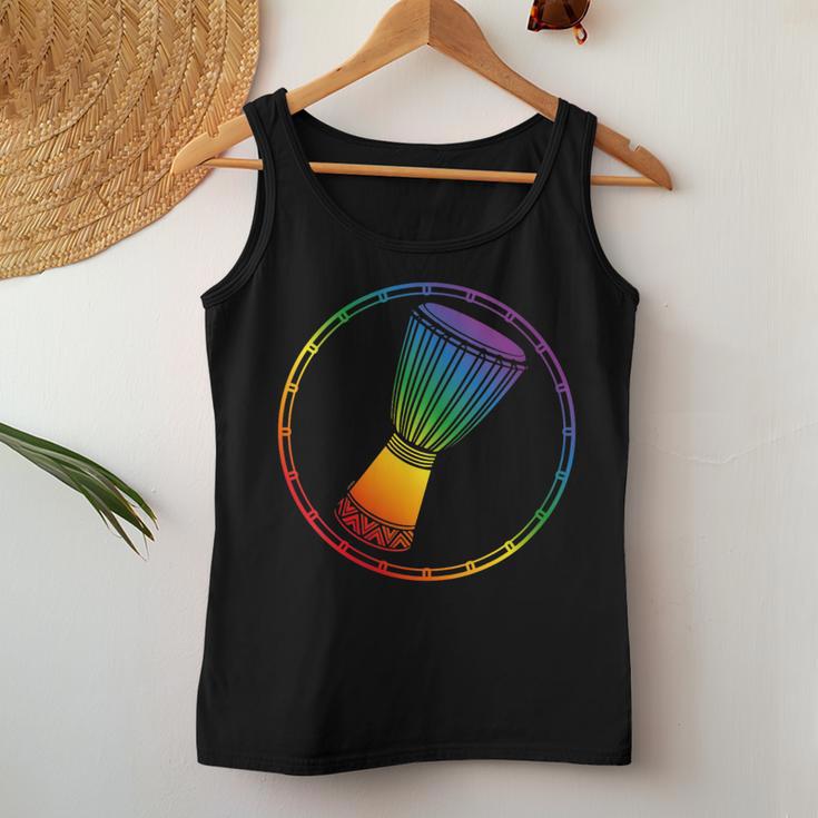 Love Djembe Drumming Or African Drums For Lgbtq Gay Drummer Women Tank Top Unique Gifts