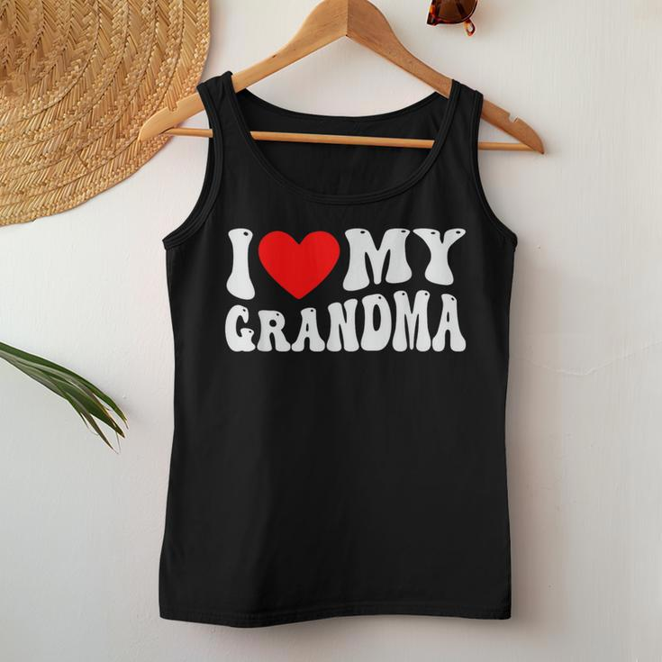 I Love My Grandma I Heart My Grandma Women Tank Top Unique Gifts