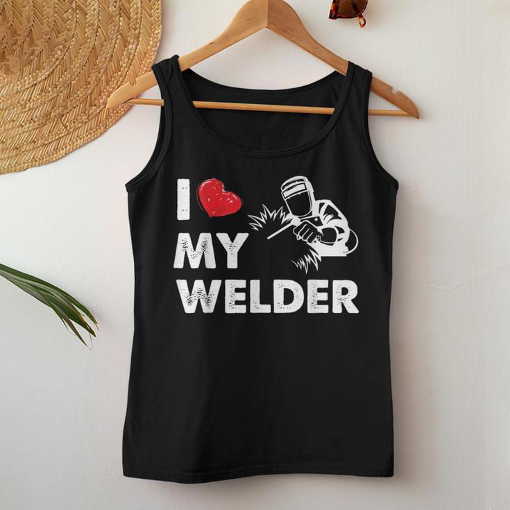 I Love My Welder Welder Wife Girls Women Tank Top Unique Gifts