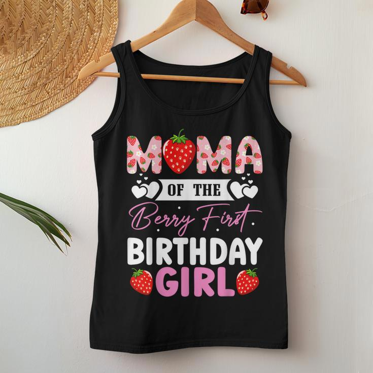 Mama Of The Berry First Birthday Girl Sweet Strawberry Women Tank Top Funny Gifts