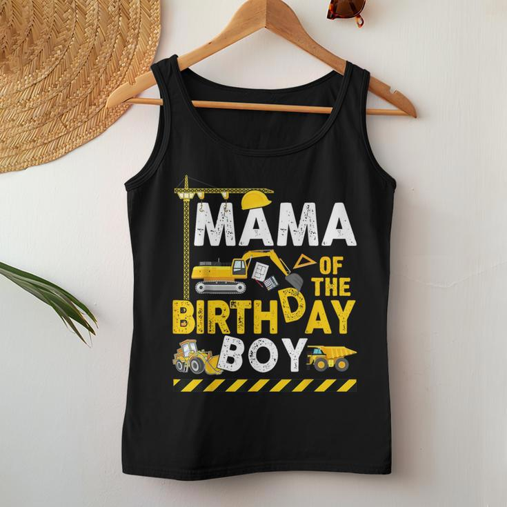Mama Of The Birthday Boy Construction Worker Bday Party Women Tank Top Unique Gifts