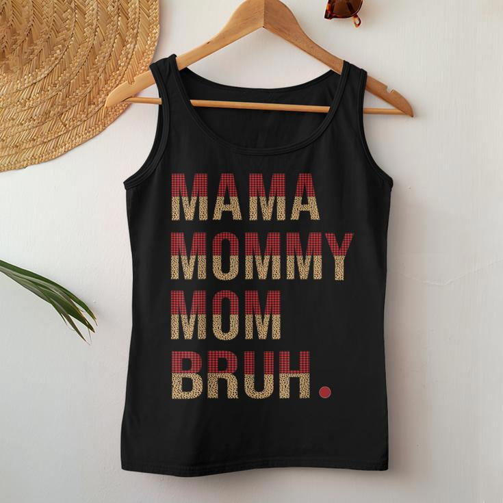 Mama Mama Mama Bruh Leopard Büffel Lustig Muttertag Frauen Tank Top Frauen Lustige Geschenke