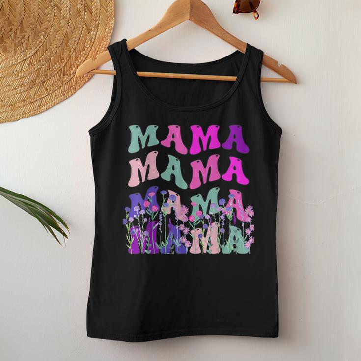 Mama Frauen Wildblume Floral Mama Muttertag Blumen Tank Top Frauen Lustige Geschenke