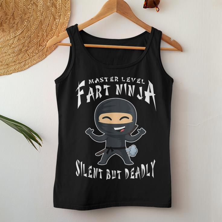 Master Level Fart Ninja Silent But Deadly & Sarcastic Women Tank Top Unique Gifts