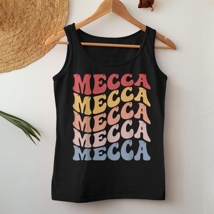 Mecca Groovy Muslim Saudi Arabia Women Tank Top Unique Gifts