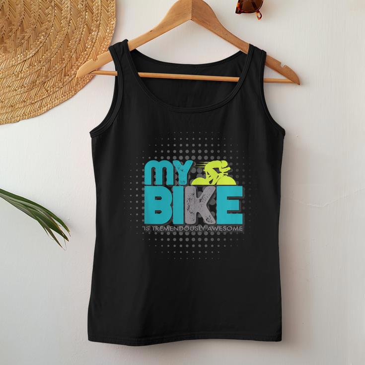 Mein Fahrrad Ist Enorm GenialErmietung Mama Und Papa Biker Tank Top Frauen Lustige Geschenke