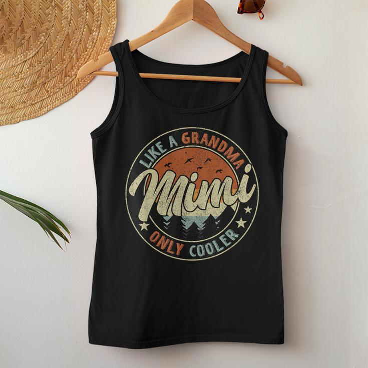 Mimi Like A Grandma Only Cooler Retro Mother's Day Women Tank Top Unique Gifts