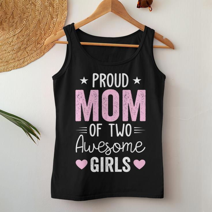 Mom Of 2 Girls Two Daughters Mother's Day Women Tank Top Unique Gifts