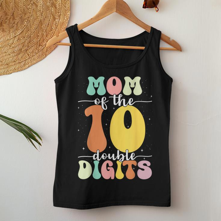 Mom Of The Birthday Girl Boy Double Digits 10Th Birthday Women Tank Top Funny Gifts
