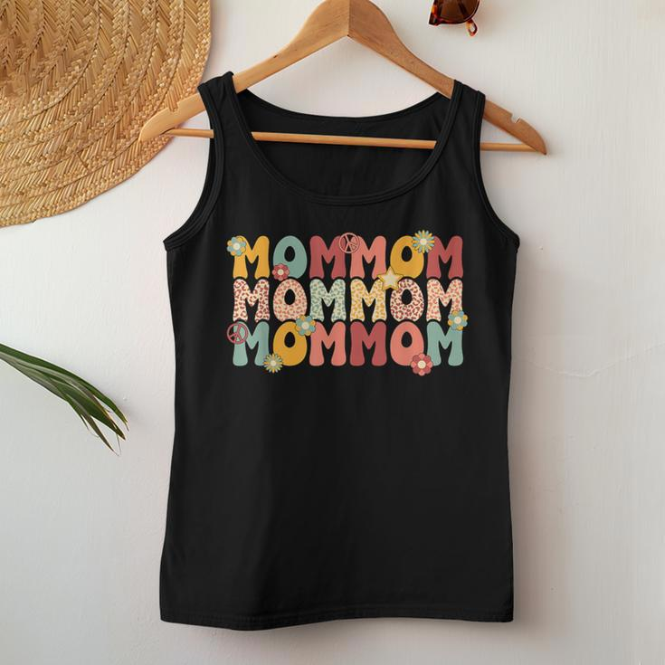 Mommom Grandma Groovy Mommom Grandmother Women Tank Top Personalized Gifts