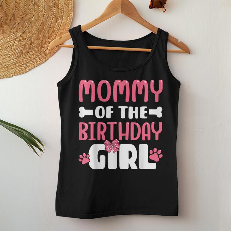 Mommy Of The Birthday Girl Dog Paw Birthday Party Women Tank Top Personalized Gifts