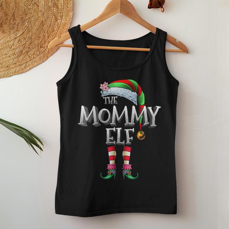 The Mommy Elf Matching Family Christmas Elf Mom Women Tank Top Unique Gifts