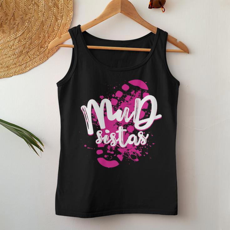 Mud Sistas Mud Running Team Cool Girls Mud Run Women Tank Top Funny Gifts