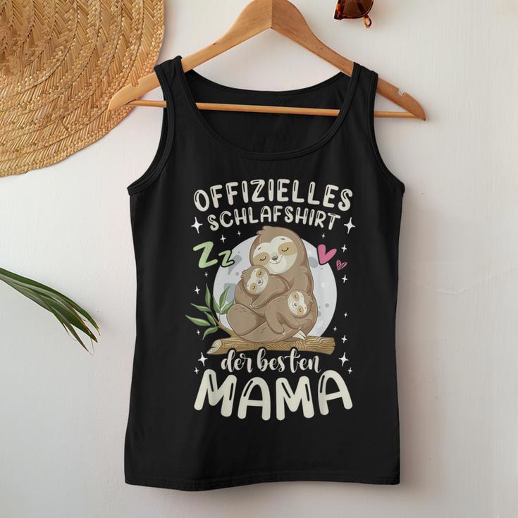 Mutter Kinder Schlaf Beste Mama Faultier Muttertag Tank Top Frauen Lustige Geschenke