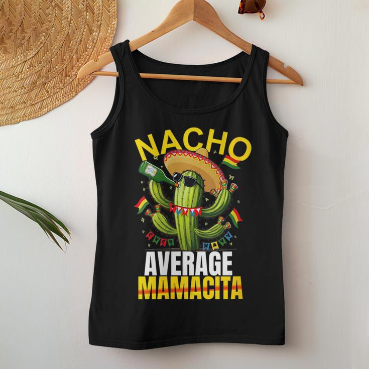 Nacho Average Cactus Mexican Mamacita Cinco De Mayo Women Tank Top Funny Gifts
